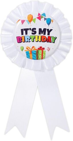 It’s My Birthday Brooch Pin, Birthday Girl Pin Ribbon Happy Birthdays Buttons Colorful Satin Grosgrain Badge Reel Brooch Pins for Women Men Boys Girls Birthdays Gifts Party Decorations Supplies in Saudi Arabia