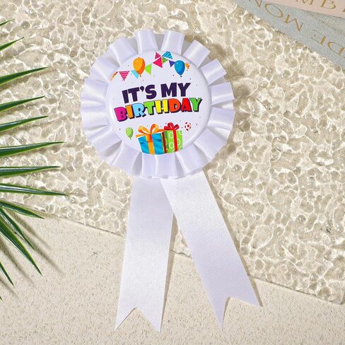 It’s My Birthday Brooch Pin, Birthday Girl Pin Ribbon Happy Birthdays Buttons Colorful Satin Grosgrain Badge Reel Brooch Pins for Women Men Boys Girls Birthdays Gifts Party Decorations Supplies in Saudi Arabia