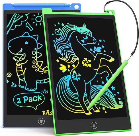 Tecjoe 2 Pack LCD Tablet ، 8.5 بوصة ملونة لوحة الرسم الجهاز اللوحي للأطفال ، وألعاب الأطفال. in Kuwait
