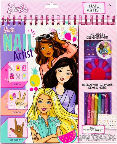 Horizon Group USA Barbie Makeup Artist Magazine, Create Your Own Hair & Makeup Looks Using 130+ Stencils, 180+ Stickers, Crayons, Pretend Makeup & More in Saudi Arabia