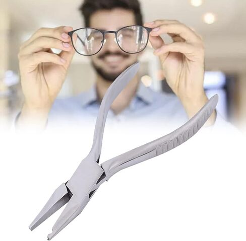 214 Stainless Steel Eyeglasses Nose Pad Pliers Glasses Repair Assembling & Adjusting Tools in Saudi Arabia