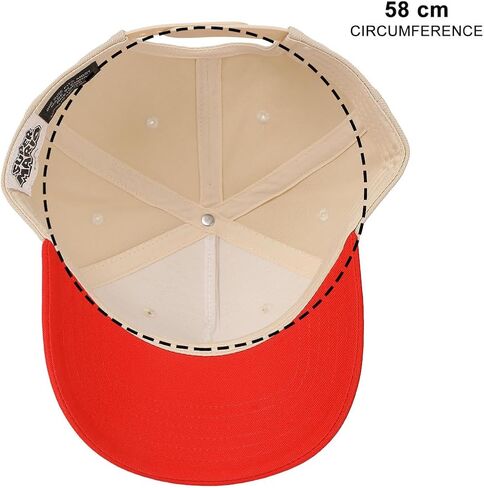Super Mario Bros Fire Mario White & Red Retro Grandpa Snapback Hat in Kuwait
