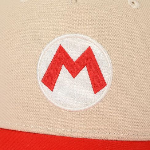 Super Mario Bros Fire Mario White & Red Retro Grandpa Snapback Hat in Kuwait