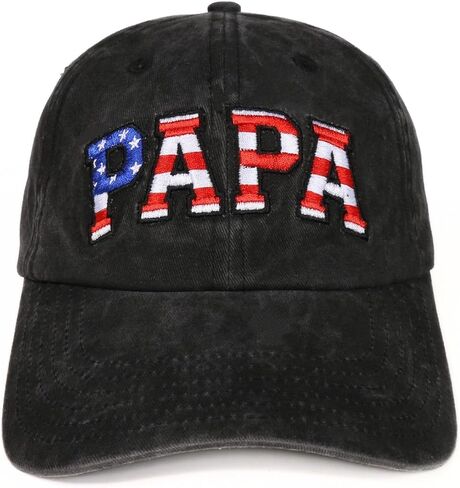قبعة مطرزة من InnoBeta Papa Gifts، هدايا مضحكة للرجال، ملحقات هدايا قبعة قابلة للتعديل لأعياد الميلاد والكريسماس باللون الرمادي in Kuwait