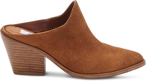 Womens Nia Suede Slip On Mules Tan 7 Medium (B,M) in Saudi Arabia