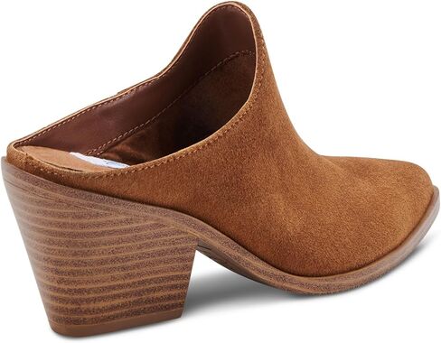 Womens Nia Suede Slip On Mules Tan 7 Medium (B,M) in Saudi Arabia