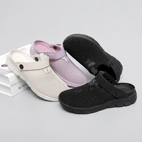 ihinzry Men's Women's Garden Clogs Hollow Mesh Clog Indoor Outdoor Slippers Nurse Work Mules in Saudi Arabia