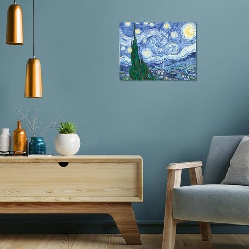 Ravensburger Van Gogh: مجموعة الطلاء بالأرقام الليلية المرصعة بالنجوم للبالغين - 23518 - فنون الرسم والحرف اليدوية للأعمار من 14 عامًا فما فوق in Saudi Arabia