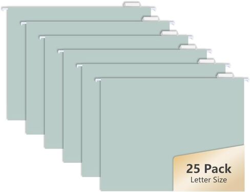 50pcs MagDurnus Hanging File Folders, Pastel Color Design,Letter Size with 1/5 Adjustable Cut Tabs, Assorted 12 Styles,Decorative,Drawer,Desk and Cabinet Use in Saudi Arabia