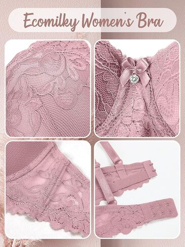 حمالة صدر يومية للنساء، 5 قطع من الدانتيل الرومانسي، حمالة صدر للنساء، ملابس داخلية يومية، للثدي الصغير مع مقاس قابل للتعديل in Kuwait