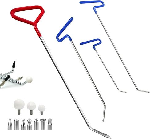 LadyRosian Paintless Dent Repair Reflector Line Board Tools with Adjustable Holder for Car Body dent Removal Yellow Stripe Testing Tool in Kuwait