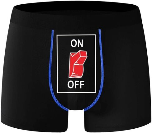 Mens Underwear for Men Novelty Pattern Printing Men's Boxer Briefs Fun Short Mens Briefs Underwear with On Off Funny Gifts in Saudi Arabia