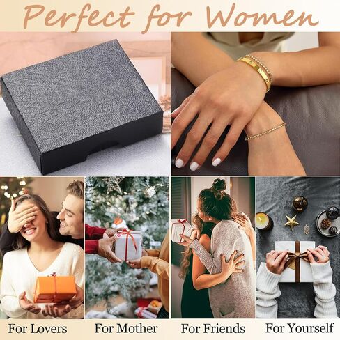 2PCS Gold Bracelets for Women, 18K Gold Plated Love Friendship Bangle Bracelet Set, Adjustment CZ Tennis Bracelet Stack Non Tarnish, Dainty Waterproof Jewelry for Yourself Lover Mom Friends in Saudi Arabia