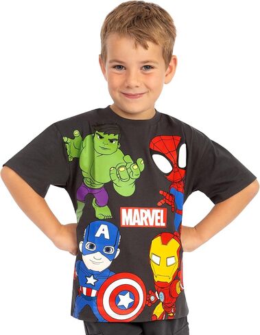 Marvel Shirt, Spidey and His Amazing Friends Boys Shirt, Short Sleeve Kids Tshirt, Superhero Boys Tee Shirts in Saudi Arabia