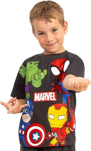 Marvel Shirt, Spidey and His Amazing Friends Boys Shirt, Short Sleeve Kids Tshirt, Superhero Boys Tee Shirts in Saudi Arabia