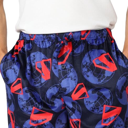 Superman mens Pajama Pants, Lounge Bottoms With Drawstring, Ultra-soft & Comfortable in Saudi Arabia
