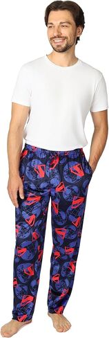 Superman mens Pajama Pants, Lounge Bottoms With Drawstring, Ultra-soft & Comfortable in Saudi Arabia