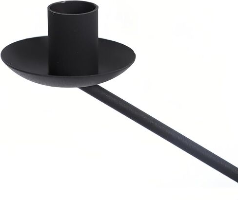 Black Metal Modern Candle Holder Candlestick Holders Decorative Candle Stand, Tapered Candle Holders (Not Included Candle) in Saudi Arabia
