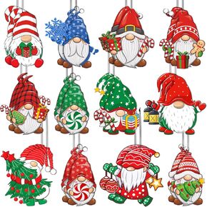 Demissle 24 Pcs Christmas Car Air Fresheners Bulk Red and White Candy Hanging Car Air Freshener Xmas Peppermint Candy Ornaments Holiday Rearview Mirror Decor for Women Car Accessories Xmas Gifts in Kuwait