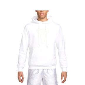 بلوفر كرة السلة بغطاء رأس Dri-FIT للرجال من Nike Kobe (HF0066-100، أبيض/أبيض القمة) مقاس كبير in Saudi Arabia
