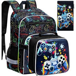 UFNDC Bookbag for Kids Boys, 3PCS Backpack Set with Clip-On Lunch Box, Water Resistant Truck School Bag for Elementary Preschool Toddler, CLIP & GO! in Kuwait