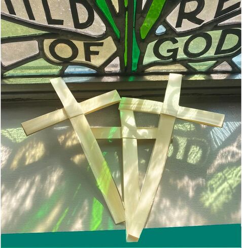 صليب النخيل من Palm Sunday - عبوة من 50 قطعة - بطول 9.5 سم in Saudi Arabia