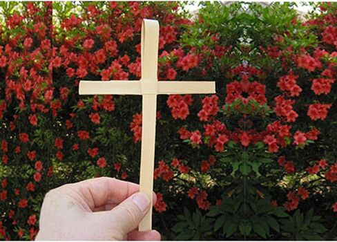 صليب النخيل من Palm Sunday - عبوة من 50 قطعة - بطول 9.5 سم in Saudi Arabia