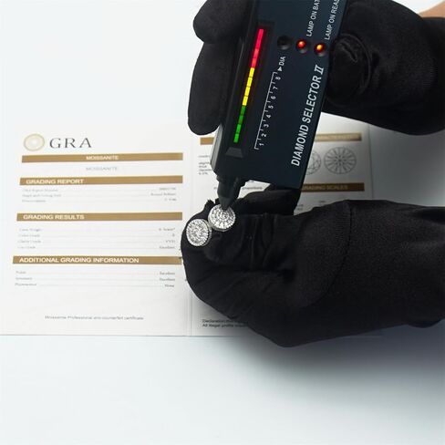 جولة S925 VVS مويسانيتي الاصطناعية الهيب هوب بلينغ خارج أقراط دائرية مجوهرات هدية عيد ميلاد مثالية لعيد الأم للرجال النساء الأقراط الفضية الأقراط الذهبية مجموعة الزفاف in Kuwait