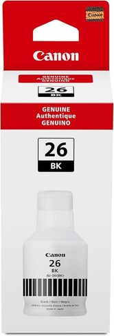 Canon GI-26 Black Ink Bottle, Compatible to GX7020 and GX6020 Supertank Printers (Pack of 2) in Kuwait