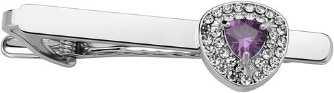 Tie Tack Pins Rhinestone Tie Clips for Men Necktie Bar Clip Anniversary Father's Day Birthday Gifts for Boyfriend Husband Dad Business Accessories in Saudi Arabia