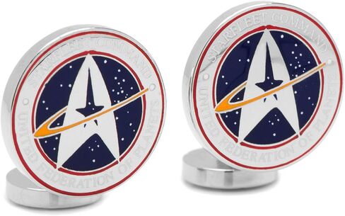 Star Trek Star Trek Starfleet Command Cufflinks, Officially Licensed in Kuwait