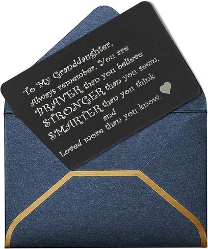 Dreambell Anodized Aluminum Fully Personalized Photo Text Custom Engraving Metal Wallet Mini Love Insert Message Note Card in Saudi Arabia