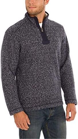 Orvis Men's Brighton Quarter Zip Sweater (XXL, Navy) in Saudi Arabia