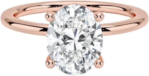 1 CT Lab Grown Diamond Solitaire Engagement Ring for Women | IGI Certified Wedding Diamond Promise/Anniversary Rings Gift for Her (F-G, VS2-SI1, 14K Solid White/Yellow/Rose Gold) in Kuwait