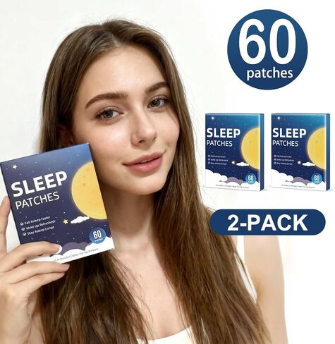 Sleep Patches for Adults Extra Strength, Natural Deep Sleep Patche with Melatonin & Valerian, Long-Lasting Night Comfort, Relax & Wake Up Refreshed, Easy to Use for Men & Women, 2 Box 120 Patches AA in Saudi Arabia