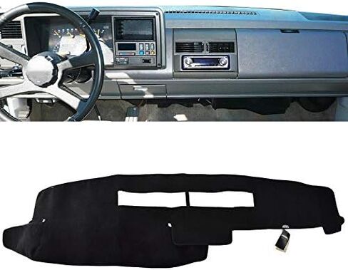 غطاء لوحة القيادة XUKEY مناسب لـ 1997-2000 Chevy شيفروليه/GMC C1500 C2500 C3500 K1500 K2500 K3500، 1997-1999 GMC Yukon/Chevy Tahoe غطاء لوحة القيادة وسادة حصيرة in Kuwait