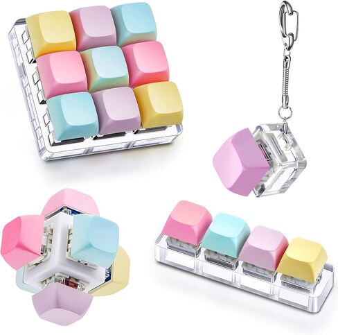 Taiyin Decompression Toys Keyboard Clicker Toy Keyboard Cube Toy Mechanical Key Toy Button Stress Relief for Adult Gifts to Relief Pass Time in Saudi Arabia