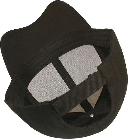 Plain Adjustable Velcro Baseball Cap (Black) in Saudi Arabia