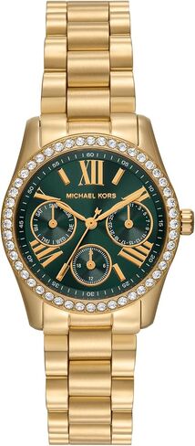 Michael Kors Women's Lexington Lux Multifunction Gold-Tone Stainless Steel Bracelet Watch (Model: MK4924) in Saudi Arabia