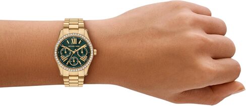 Michael Kors Women's Lexington Lux Multifunction Gold-Tone Stainless Steel Bracelet Watch (Model: MK4924) in Saudi Arabia