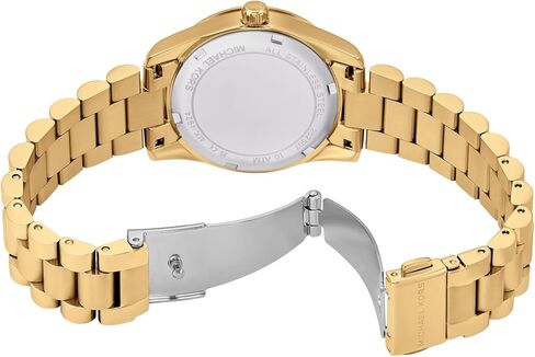 Michael Kors Women's Lexington Lux Multifunction Gold-Tone Stainless Steel Bracelet Watch (Model: MK4924) in Saudi Arabia