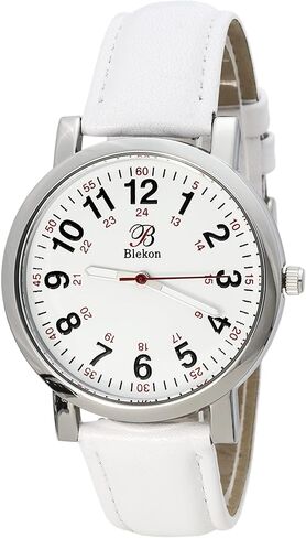 Blekon Original Nurse Watch for Medical Professionals and Students – Various Leather Colors, Easy Read Dial, Military Time with Second Hand, Leather Band, 3 ATM Water Resistant… in Saudi Arabia