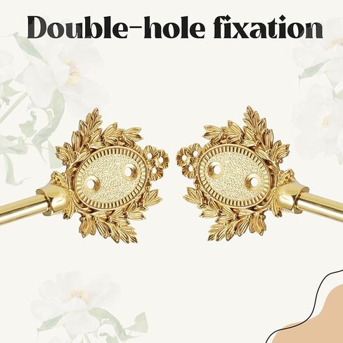 2 Pcs Gold Brass Bow Curtain Tiebacks, Vintage Wall Mounted Curtain Holdbacks, Decorative Curtain Hooks for Living Room、 Bedroom and Home Office in Saudi Arabia
