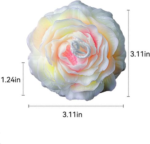 4 Pcs Low Temperature Candles Glow in The Dark, Romantic Wax Play, Low Heat Body Safe, Flower-Shaped Fluorescent Scented Candles for Couples in Kuwait