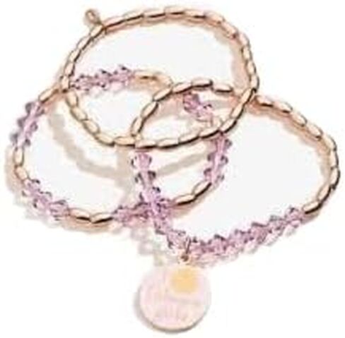 Alex and Ani AS20STGIL03SR,Gilmore Girls, Stretch Set of 3,Shiny Rose Gold,Purple,Bracelet in Saudi Arabia