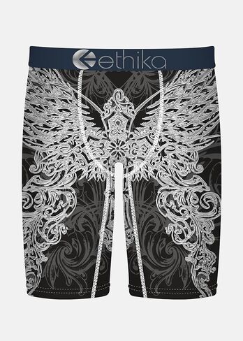 ملابس داخلية بوكسر للرجال من Ethika، بطول الركبة، ملابس داخلية قابلة للتمدد في 4 اتجاهات مع مطبوعات جرافيك - التفاني in Saudi Arabia