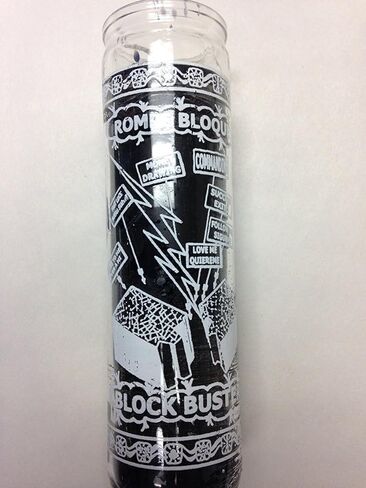 PHIMINNEX Block Buster/Block Breaker 7 Day Unscented Black Candle in Glass (Rompe Bloque) in Saudi Arabia