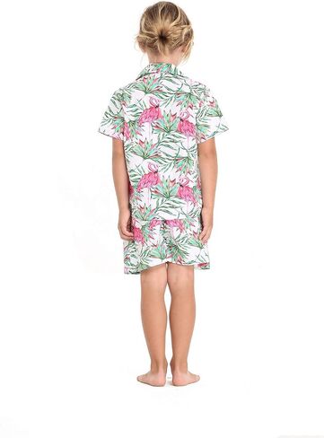 Matchable Family Hawaiian Luau Men Women Girl Boy Clothes in Flamingo in Love in Saudi Arabia