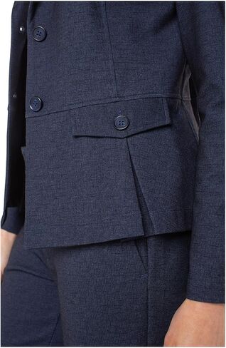 Liverpool Womens Printed Serge Knit Peplum Blazer in Saudi Arabia