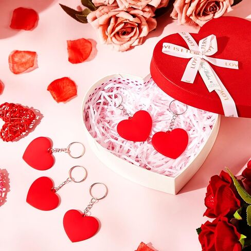 Sureio Valentine's Day Keychain Bulk Red Heart Keychain Accessories for Valentine's Day Gifts, Backpacks Decor in Kuwait